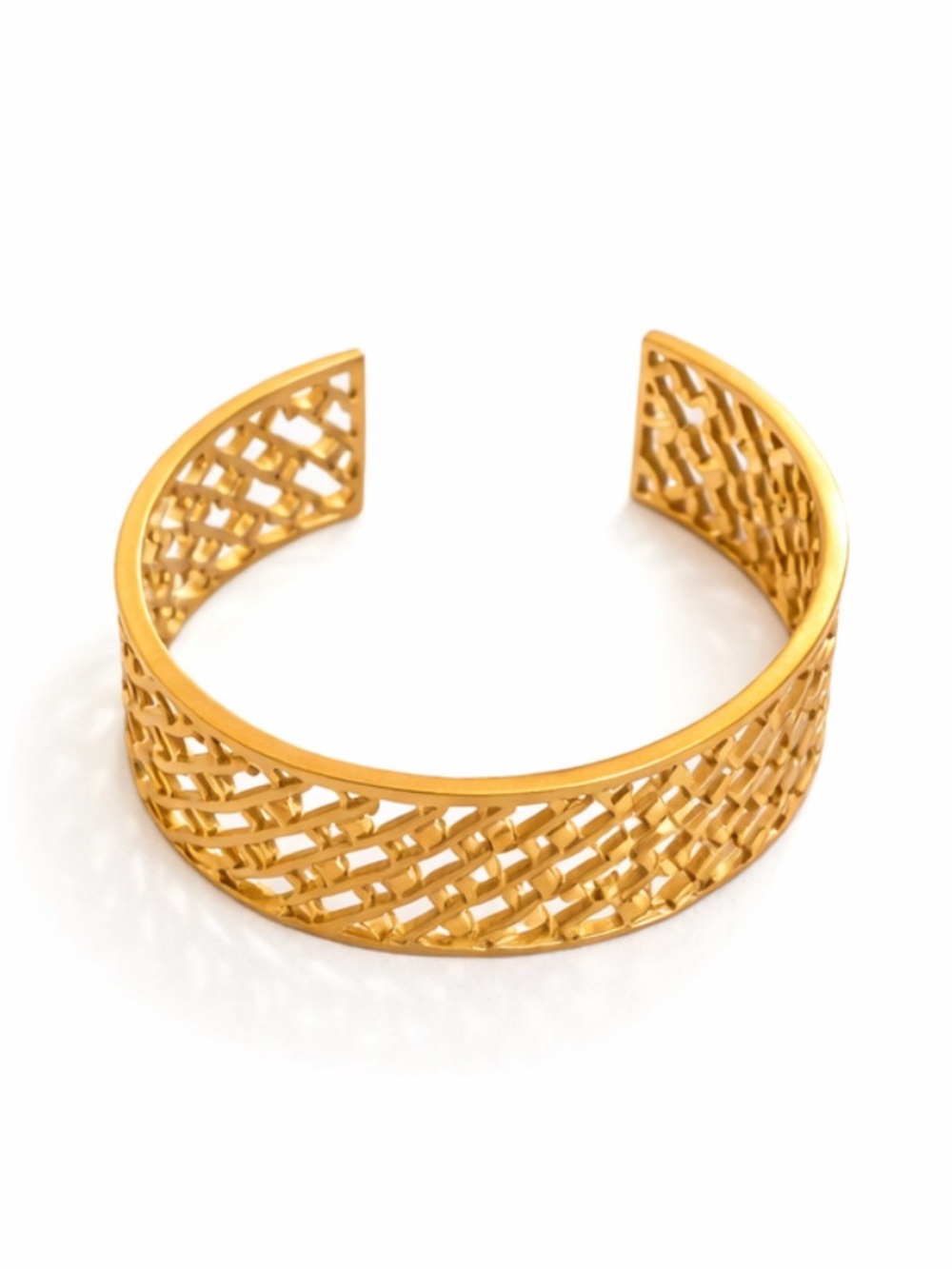 Tory Burch Gold Plated Statement Logo T Wide Cuff Bracelet NWOT